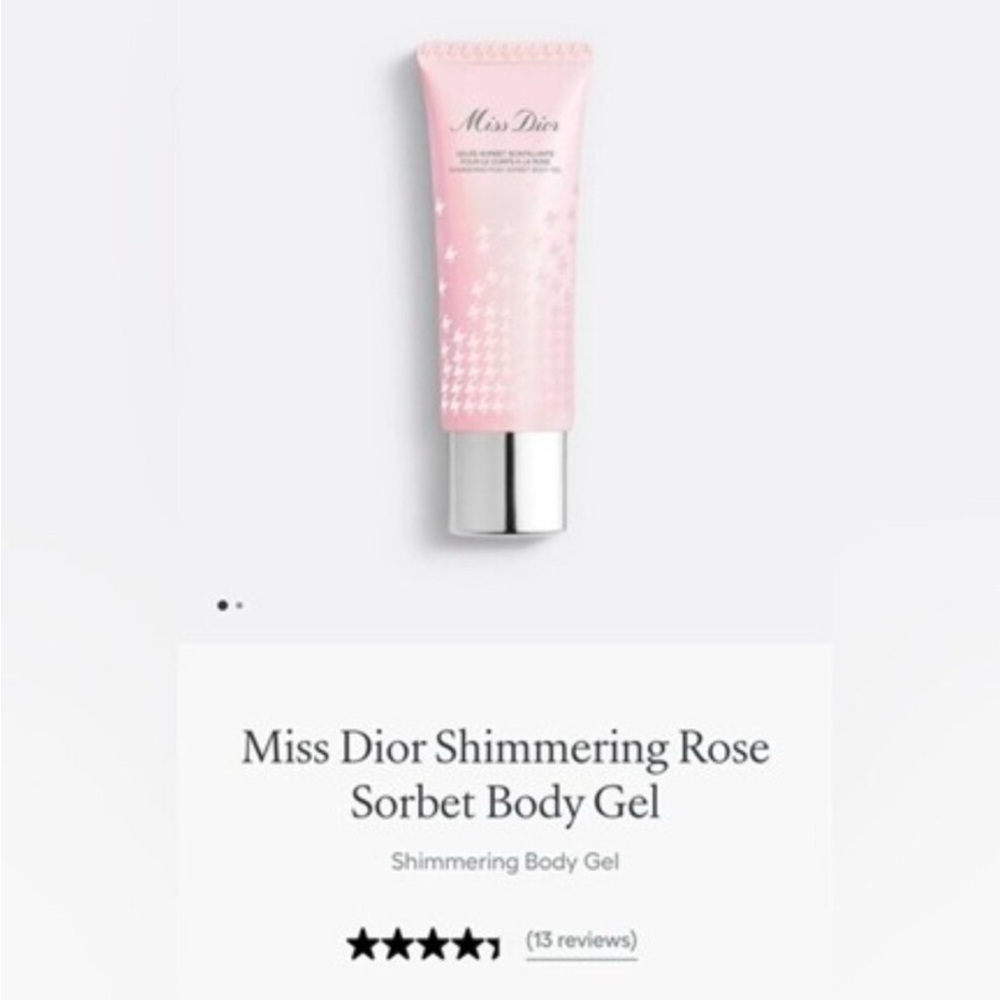 Dior Miss Dior Shimmering Body Gel - Pink and Silver - Picture 2 of 3